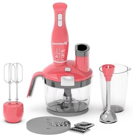 Blender 4 in 1 Hausberg HB-7710, 1500 W, 1.5 L, functie turbo, baza anti-aderenta, Rosu
