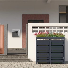 Dulap STILISTA pentru 1 pubelă, 68 x 124 x 80 cm, antracit