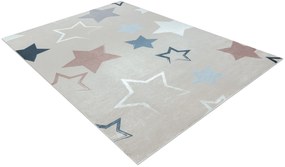 BAMBINO 48130 covor lavabil Stele pentru copii anti-alunecare - bej / gri