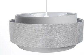 Lustră pe cablu DOBLO 1xE27/60W/230V d. 60 cm gri/argintiu