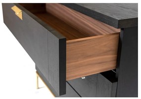 Servantă Woodman Pimlico, 75 x 91 cm, negru