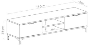 Comodă TV LORA, bej
