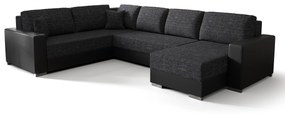 Colțar în formă de U Pearle 3 (Gri închis + Negru) (S). 1057428