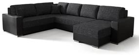 Colțar în formă de U Pearle 3 (Gri închis + Negru) (S). 1057428