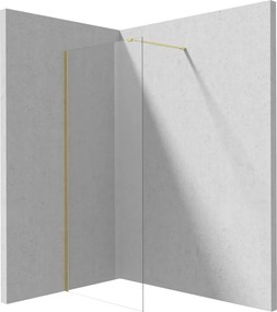 Paravan de dus Walk-in Deante Prizma auriu 80x195 cm
