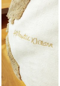 Fotoliu puf pentru copii verde-crem World Map – Lorena Canals