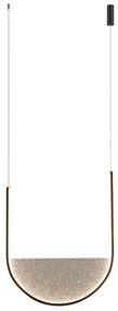 Lustra design modern LED DECO negru/ gri deschis