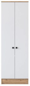 Dulap cu rafturi Petunia M13 (Nuc + Alb) . 1102447