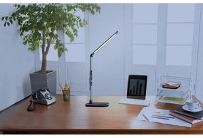 Immax 09105L - Lampă de birou LED+CCT dimabilă, cu încărcare wireless Qi, IDEAL, 8,5W/230V