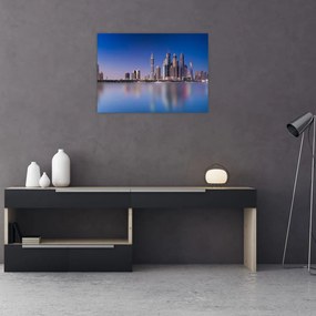 Tablou pe sticlă cu zgârie norii (70x50 cm)
