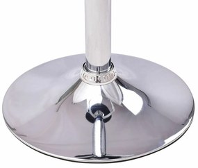 2 buc Scaune de bar stil clasic-alb