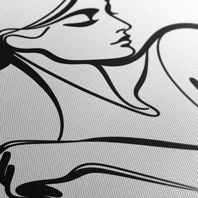 Tablou linie feminină misterioasă