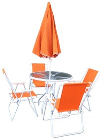 Set de gradina, portocaliu/alb, ODELO