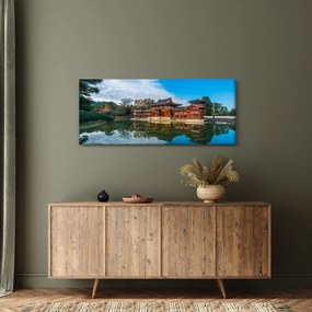 Tablou - Templul Byodo-in, Japonia (120x50 cm)