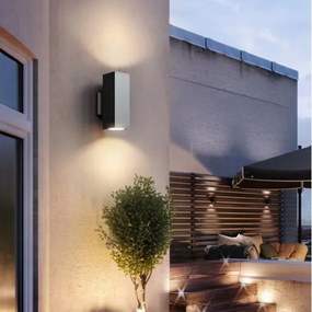 Aplică de perete pentru exterior, 2xGU10/35W/230V, IP54, neagră