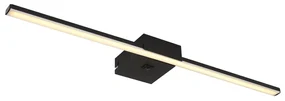 Aplica LED design modern Jaime negru, opal