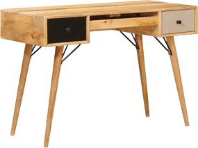 vidaXL Masă de scris Maro 110 x 55 x 76 cm Lemn de mango solid