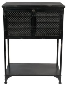 Dulap vinotecă negru din metal 60x81 cm Denver – Dutchbone