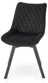 Scaun K520 velvet negru