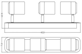 Spot LED Lucide 26957/15/12 LENNERT 3xGU10/5W/230V crom mat