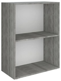 340212 vidaXL Raft pentru cărți, lemn prelucrat, 60x31x78 cm, beton