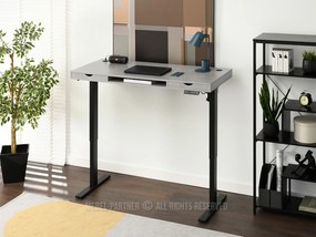 Masă PC Osto 140 (beton + negru). 1109835
