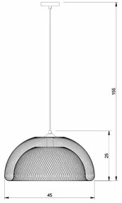 Lucide 78387/01/30 - Lustră pe cablu MESH 1xE27/60W/230V