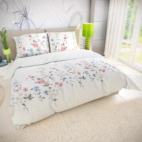 Lenjerie de pat din bumbac Delux Meadow roz