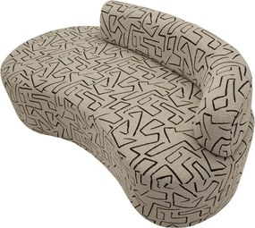 Canapea bej cu tapițerie din țesătură bouclé 176 cm Nairobi – Mauro Ferretti