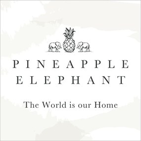 Pătură albastru-închis din bumbac 150x200 cm Jaipur Chunky Waffle – Pineapple Elephant