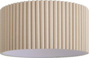 Abajur Japandi din in bej 50/50/25 - Simplu festonat
