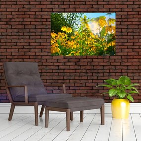 Tablou - Flori galbene (90x60 cm)