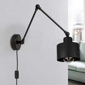 Aplica de perete 1xE27/20W/230V neagră