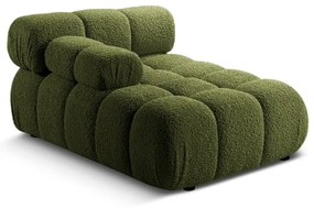Modul pentru canapea modulară verde cu tapițerie din țesătură bouclé (cu colț pe partea stângă ) Bellis – Micadoni Home