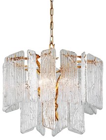 Candelabru LUX design deosebit PIEMONTE lucrat manual, cu 4 surse de lumina