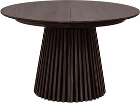 Masa rotunda extensibila Valhalla Wood 120-200cm, stejar inchis
