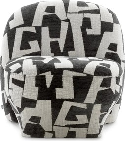 Fotoliu stil contemporan design LUX Lugo, Brooklyn black