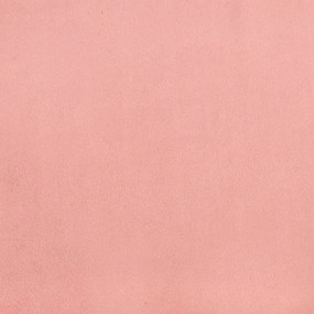 Cadru de pat cu tablie, roz, 80x200 cm, catifea Roz, 80 x 200 cm