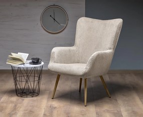 Fotoliu Amaro velvet crem H97 cm