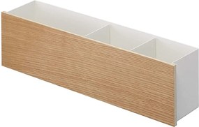 Organizator alb/în culoare naturală pentru papetărie din metal Rin – YAMAZAKI