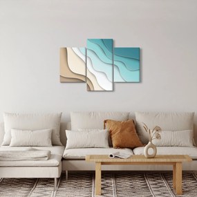 Tablou abstract cu plaja mării (90x60 cm)