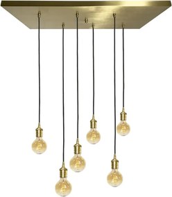 Lustra cu 6 pendule din alama personalizabila Vesta