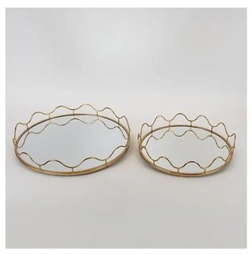 SET 2x tavă decorativă d. 39/30,5 cm