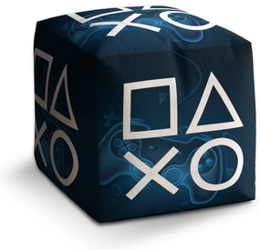 Taburet Cube consolă 1, negru