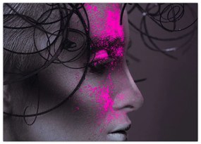 Tablou pe sticlă femeii (70x50 cm)