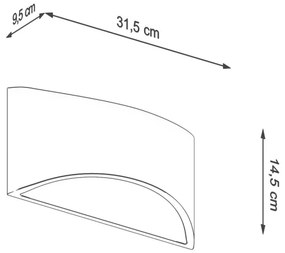 Aplică VIXEN 1xG9/40W/230V albă Sollux SL.1048