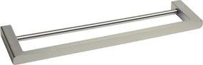 Suport prosop dublu Balneo Qarx inox periat 60 cm