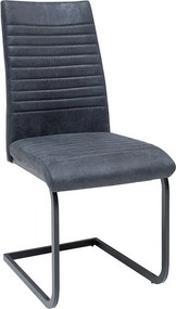 Set de 2 scaune Appartment, microfibra gri antic A-39378 VC