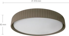 Brilagi - Plafonieră LED reglabilă LUCIA, 48 W, 230 V, Ø 41 cm, taupe + telecomandă