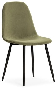 Scaune de dining verzi 4 buc. tapițate Minka – Marckeric